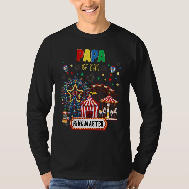 T-shirt Cirque Matching Famille Ringmaster Anniversaire Fê (Devant)