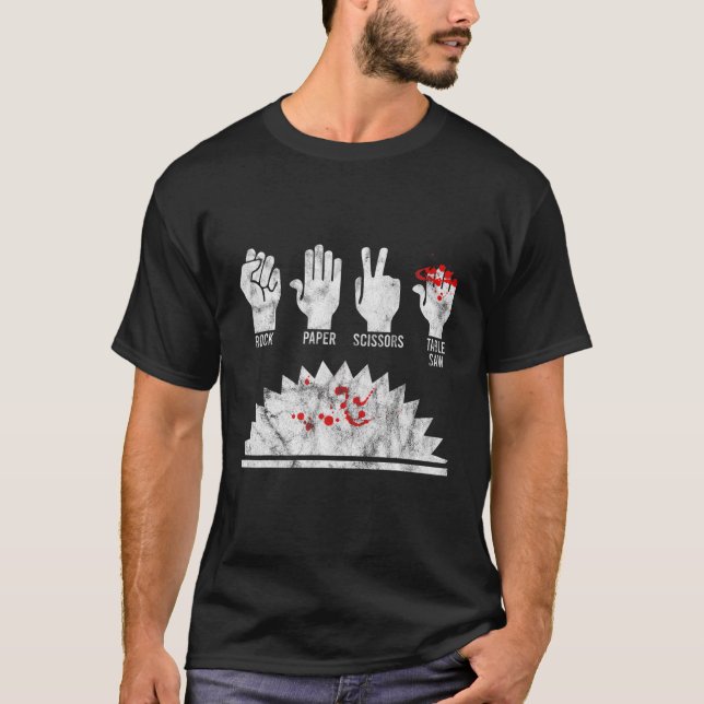 T-shirt Ciseaux de menuiserie à découpe en bois à la scie  (Devant)