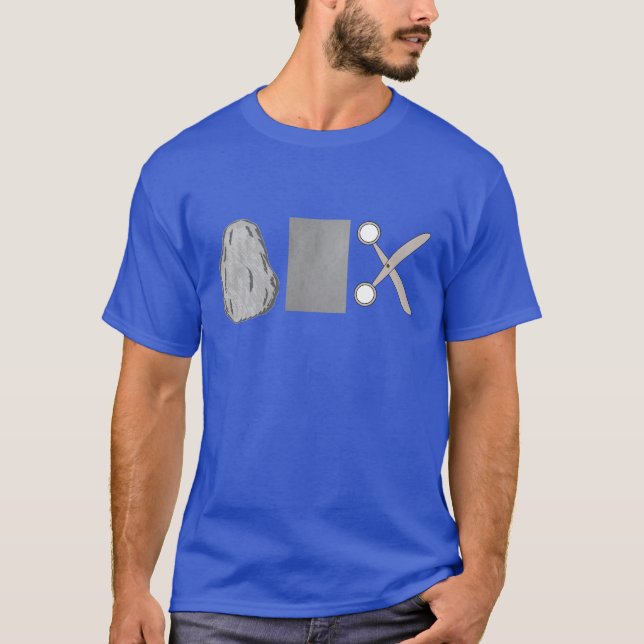 T-shirt Ciseaux de papier de roche (Devant)