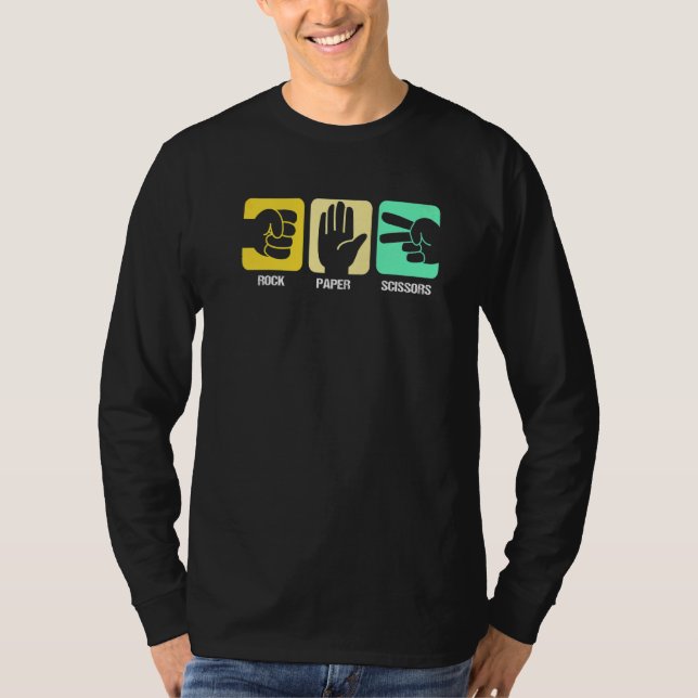 T-shirt Ciseaux de papier rocheux (Devant)