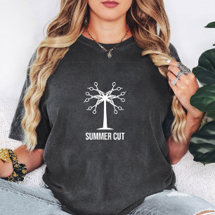 T-shirt Ciseaux d'été Salon de coiffure Barbier