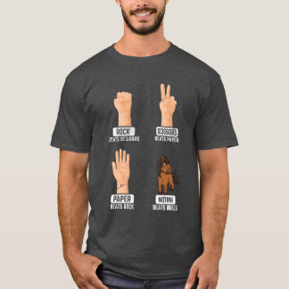 T-shirt Ciseaux en papier roc Rien de mieux que des chevau