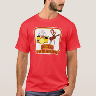 T-shirt Ciseaux en papier rocheux