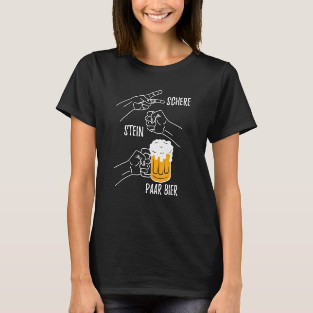 T-shirt Ciseaux Paire de pierre Beer Beer Hops 1 (Devant)