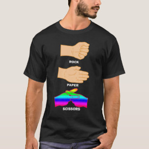 T-shirt Ciseaux Papier Rocher Lgbtq+ Fierté Mois Fier Ally