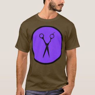 T-shirt Ciseaux violets