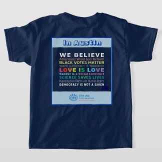T-shirt CISV Austin pour la fille de la paix