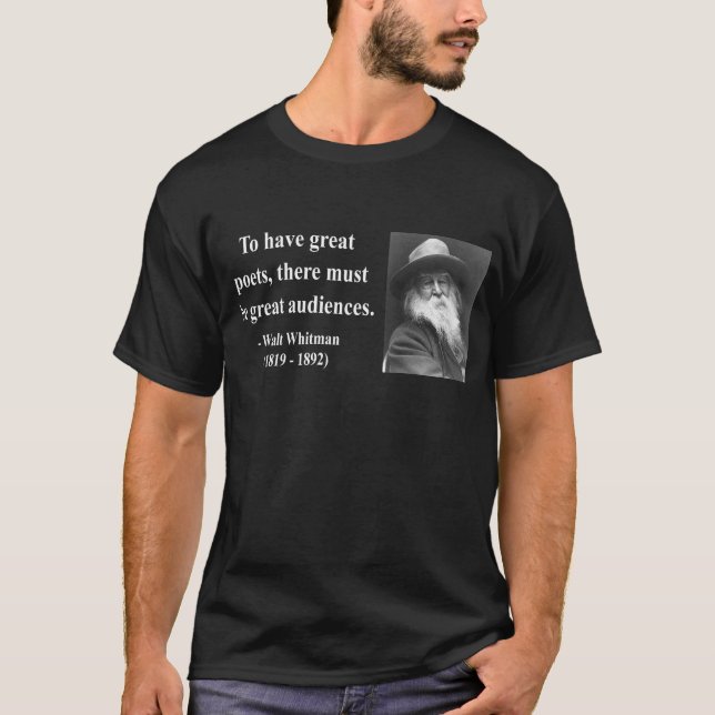 T-shirt Citation 12b de Whitman (Devant)