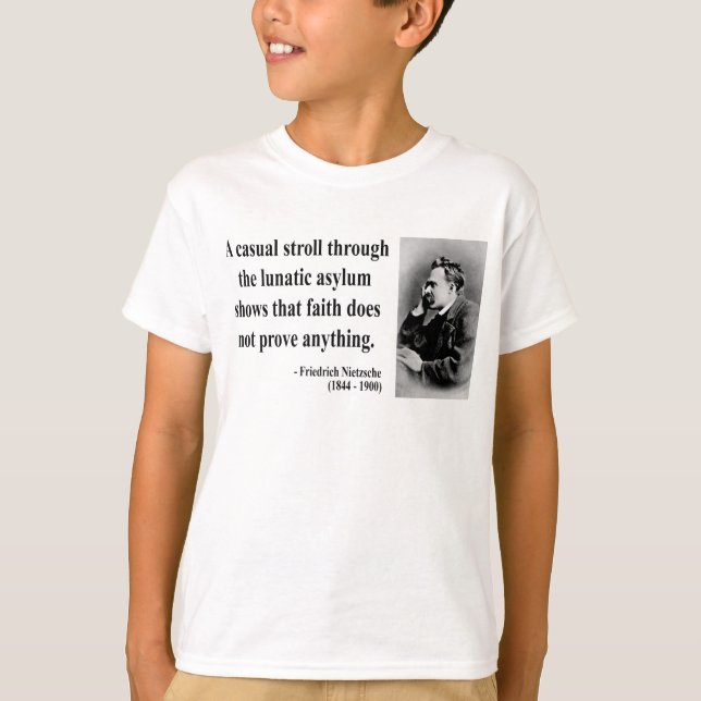 T-shirt Citation 1B de Nietzsche (Devant)