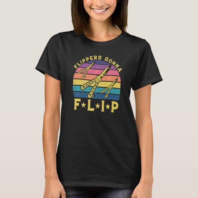 T-shirt Citation 2 de Balisong de couteau papillon (Devant)