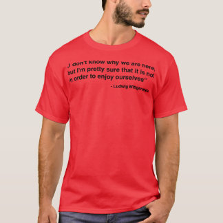 T-shirt Citation 2 de Wittgenstein