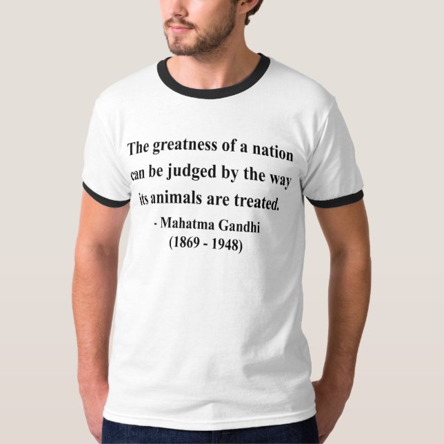 T-shirt Citation 2a de Gandhi (Devant)