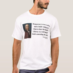 T-shirt Citation 2b de Ben Franklin