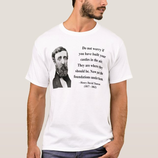 T-shirt Citation 2b de Thoreau (Devant)