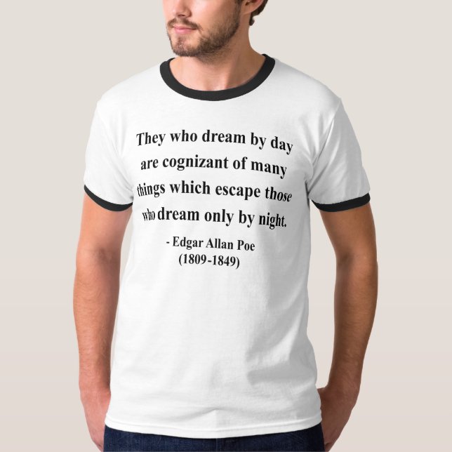 T-shirt Citation 3a d'Edgar Allen Poe (Devant)