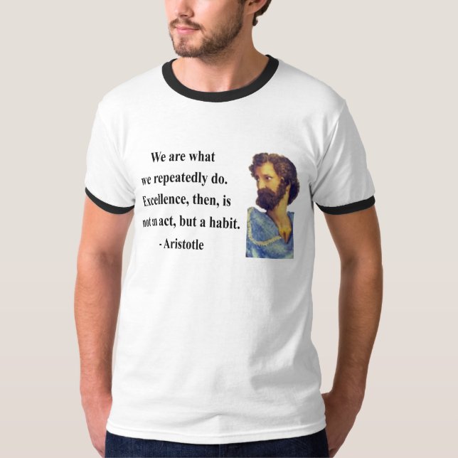 T-shirt Citation 4b d'Aristote (Devant)