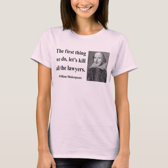 T-shirt Citation 4b de Shakespeare (Devant)
