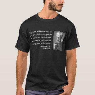T-shirt Citation 5b de Bertrand Russell