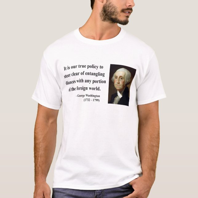 T-shirt Citation 5b de George Washington (Devant)