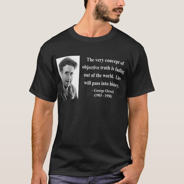 T-shirt Citation 7b de George Orwell (Devant)