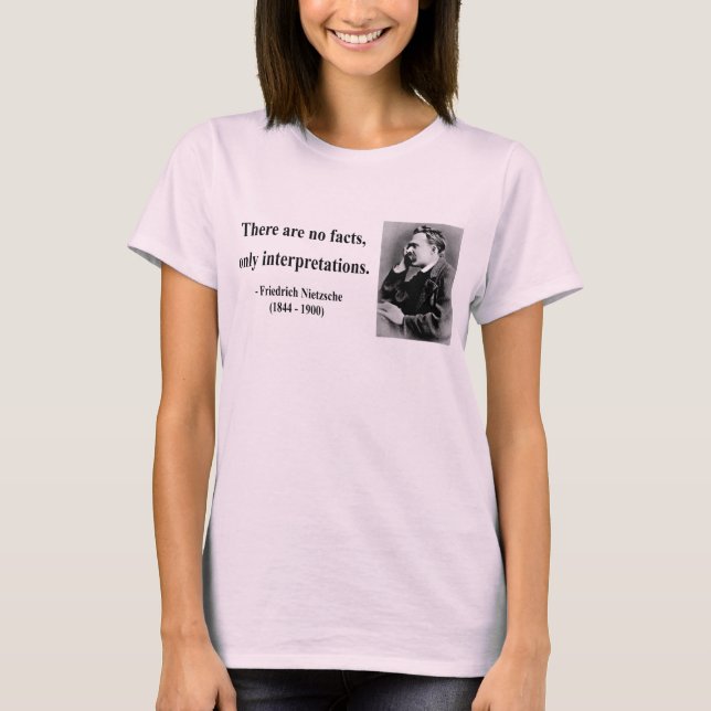 T-shirt Citation 9b de Nietzsche (Devant)
