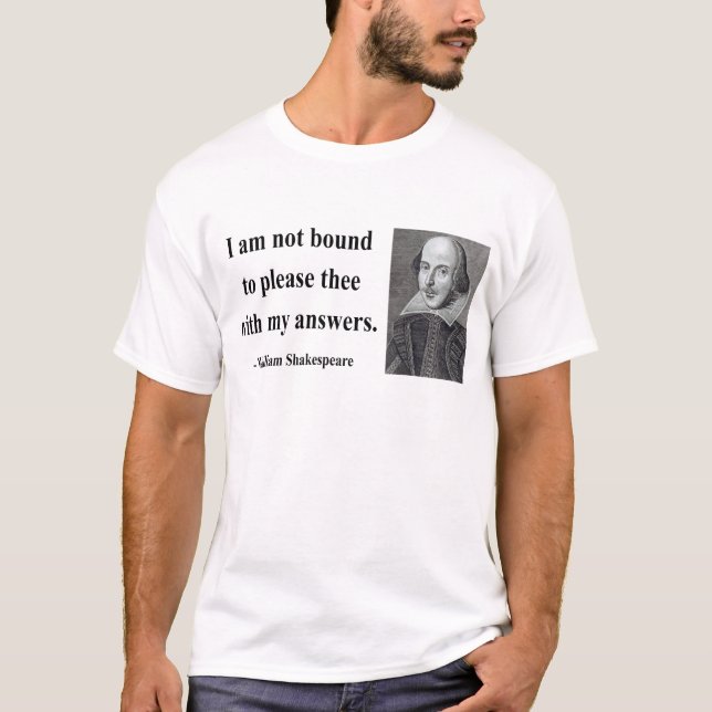 T-shirt Citation 9b de Shakespeare (Devant)