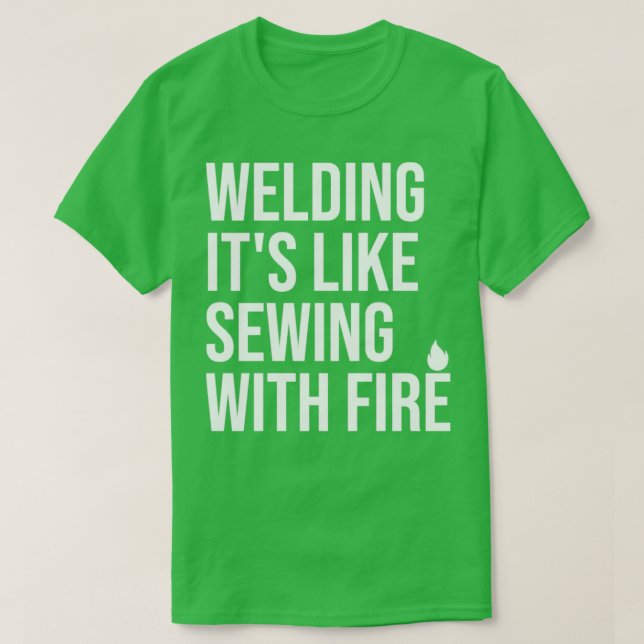 T-shirt Citation à souder Souder son semblable couture ave (Design devant)