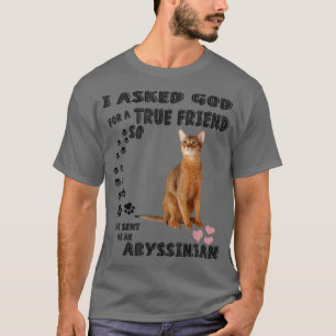 T-shirt Citation Abyssinian Kitty Maman, Impression Papa K