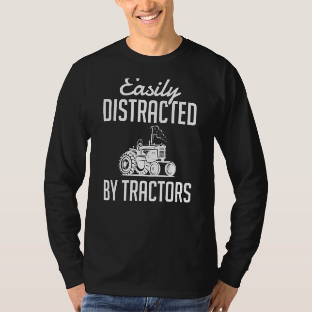 T-shirt Citation Agricole Facilement Distraite Par Les Tra (Devant)