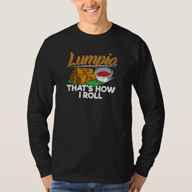 T-shirt Citation alimentaire philippine Lumpia (Devant)
