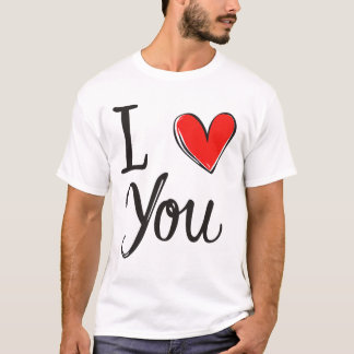T-shirt Citation Amour du Cœur – Cadeau Romantique Mignon