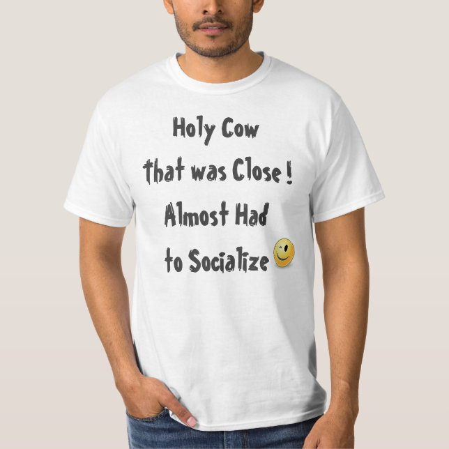 T-shirt Citation amusante à la chemise (Devant)