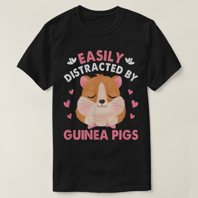 T-shirt Citation amusante de Cochon de Guinée pour une Gui (Design devant)
