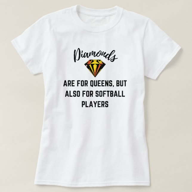 T-shirt Citation Amusante De Softball | Cantiques (Design devant)
