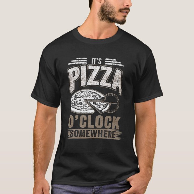 T-shirt Citation amusante pour les amateurs de pizza - C'e (Devant)