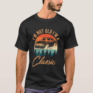 T-shirt Citation amusante Retro Car Graphic