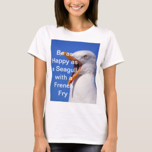 T-shirt Citation amusante Seagull Blue