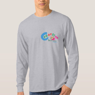 T-shirt Citation artistique colorée Créatif en cours