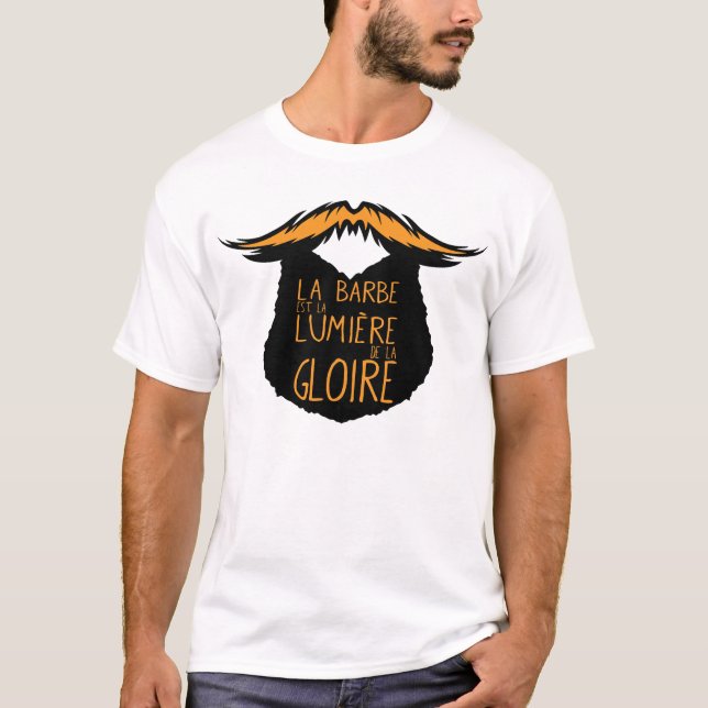 T-shirt citation_barbe_barbu_lumiere_gloire_1312 (Devant)