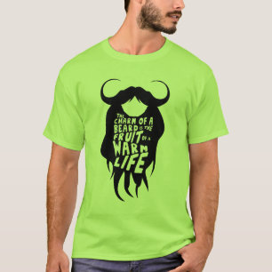 T-shirt citation_barbe_charm_beard_fruit_warm_life_humour_