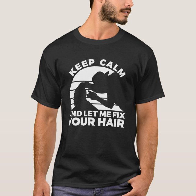 T-shirt Citation Barber Pour Un Coiffeur Sarcastique (Devant)