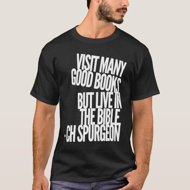 T-shirt Citation biblique de l'espurgeon CH (Devant)