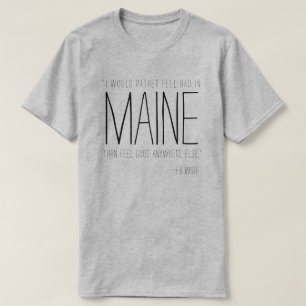T-shirt Citation blanche du Maine E.B.