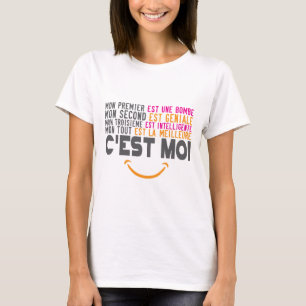 T-shirt citation bombe geniale intelligente meilleure est 