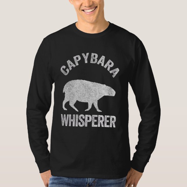 T-shirt Citation Capybara Whisperer Capybara Capybara Capy (Devant)