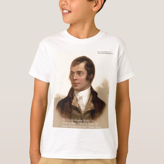 T-shirt Citation célèbre de Robert Burns (Devant)
