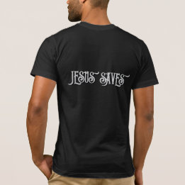 T-shirt Citation chrétienne «Jésus sauve»