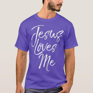 T-shirt Citation chrétienne mignonne pour les femmes Jésus