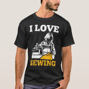 T-shirt Citation Citation Coudre Tissu Évacuation I Love S