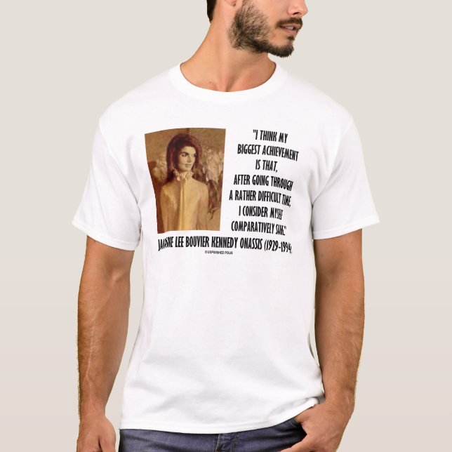 T-shirt Citation comparativement raisonnable de portrait (Devant)